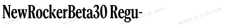 NewRockerBeta30 Regu字体转换